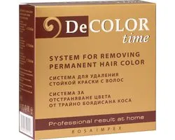 DeCOLOR time - Bleach - Teinture permanente pour les Teinture pour cheveux Total System Removal - sans ammoniaque - 330ML