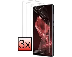 Screenprotector - 3 Stuks - Folie - Geschikt voor OnePlus 12R - Ultra Clear - Bescherm Folie - Soft TPU Touch - Screen Protector - Telefoon Cover