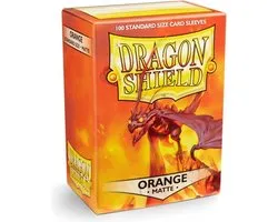 Dragon Shield - Standard Size Card Sleeves Orange Matte 100x