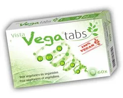 Vista Vegatabs - Multivitamine pour Végétaliens & Végétariens - Avec Vitamine B12, Fer & Zinc - 60 Comprimés - Vitamine D2 Végétale - 100% Végan