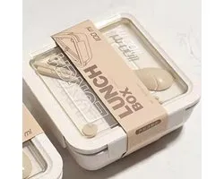 Manks collections Biogradable Lunchbox midi x 2 – Broodtrommel Bio - Wheat gemaakt broodtrommel - miliuevriendelijk - recyclebaar - BPA vrij
