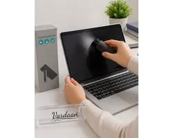 JV CLEANING - Screen cleaner - Beeldschermreiniger - Grijs - Hervulbare schoonmaak spray - 2 in 1 schoonmaak kit Voor ipad, laptop, tv, telefoon etc