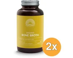 2x Mattisson Organic Beef Bone Broth Bio (180 capsules)