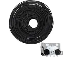 Set de 100 Courroies d'Entraînement Carrées en Caoutchouc / Cordes - 40-135 mm - Largeur 1 mm - Réparation et entretien des magnétophones - Compatible avec Lecteur CD et DVD, Magnétophone Cassette, Platine Disque