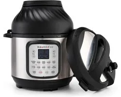 Instant Pot Duo Crisp 5,7L Multicooker + Airfryer - 11-in-1 - Snelkookpan - Slowcooker - Sous-vide - Air Fry - Stomen - Bakken - Tot 6 Porties