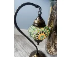 Swan Neck mosaic, bohemian Lamp