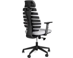 Feel furniture - FlexiBack Verteo - Ergonomische Verstelbare Bureaustoel – lichtgrijs