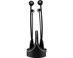 GEEMARC CL7370 Opti Wireless TV HEADSET TV LISTENING SET avec 125 dB GAIN et connexion numérique optique (Toslink) – Ensemble Duo