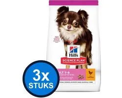 3x Hill's - Science Plan dog ad light S chicken 1,5kg - Hondenvoer - 1.5 kg