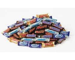 Mars Snickers Bounty Twix Milky Way - Pack de mélange - 1kg - Barres chocolatées - Chocolat