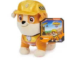 Spin Master pluche speelgoedhond Rubble & Crew Paw Patrol 20 cm.
