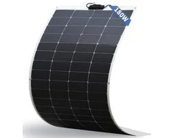 FIREFLY ENERGY Flexible Solar Panel 180W Monocrystalline Photovoltaic Panel Solar Modules, Insulated for Motorhomes, Caravans, Boats, Roofs, Camping, Uneven Surfaces