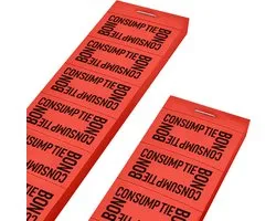 CombiCraft Consumptiebonnen met tekst consumptiebon 10 per strip rood - per 1000 bonnen