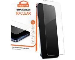 Xssive 6D Clear - Screenprotector geschikt voor iPhone Pro Max - Beschermglas - Krasbestendig - Volledig Transparant - 9H Gehard Glas - Screen Protector