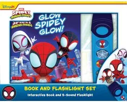 Disney Junior Marvel Spidey Glow Spidey Book & 5 Sound Flashlight