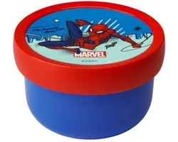 Mepal fruitbox Campus - 300 ml - Inclusief fruitvorkje - Sluit goed af - Snackdoosje - Spiderman