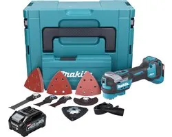 Makita TM 001 GM103 Snoerloos multifunctioneel gereedschap 40 V max. Starlock Max Brushless + 1x accu 4.0 Ah + 37 stuks accessoireset + Makpac - zonder oplader