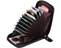 Pasjeshouder zwart - creditcardhouder - mapje voor pasjes - bankpashouder - visitekaartjes houder - card holder wallet - card protector - mannen en vrouwen