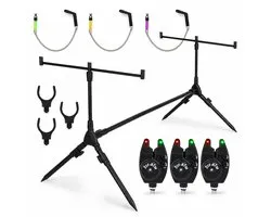 Fish-Xpro Basic Rodpod Set - Voor 3 Hengels - Met Beetmelders en Hangers