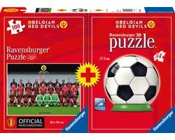 Ravensburger Red Devils 2016 Puzzle 100 pièces + puzzle 3D 54 pièces
