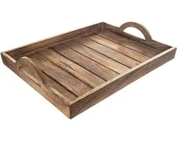 Orion - Planche de service en bois de manguier - Rectangulaire - 40,5x30,5 cm