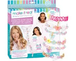 Make it Real - Juwelenset met Vlinders - Maak armbandjes, een choker en een haaraccessoire