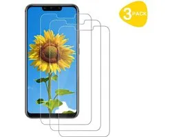 Screenprotector Glas - Tempered Glass Screen Protector Geschikt voor: Huawei Mate 20 Lite  - 3x
