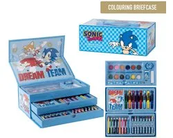 Sonic the Hedgehog Tekendoos Jongens – 44-Delige Kleur- en Tekenset