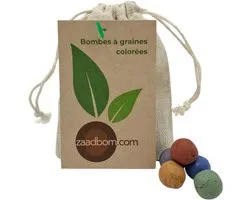 15 bombes à graines colorées dans un sachet en jute – Bombe à graines – Bombes de semences – Bombes florales – Bombes à fleurs – Bombes à semer – Zaadbom.com