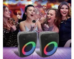Une paire d'Enceintes Stereo Puissantes Bluetooth iParty