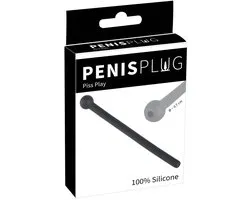 You2Toys - Plug pénis dilatateur en silicone avec conception de tunnel pour le plaisir humide - Noir