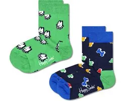 Happy Socks KDDB02-7300 Kids Dog & Dog Bone Socks 2-pack - maat 7-9Y