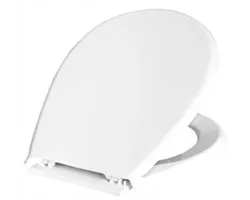 Bisk Lilia Serie - Universele Witte WC-Bril - Hoge Kwaliteit Polypropyleen - EASY CLEAN Systeem