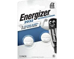 Energizer Mini-Batterij Voor Afstandsbediening, Sleutels En Horloge Cr2032 X2 Ultimate Lithium