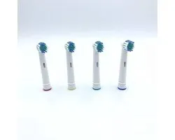 4-pack opzetborstels voor Oral-B / Braun - Precision Clean