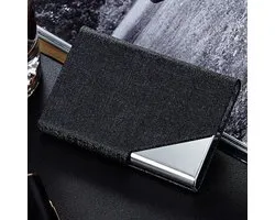Luxe Business Card Holder - Zwart - Aluminium