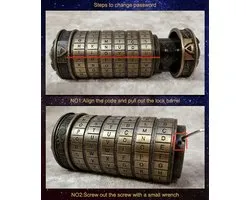 Cryptex Da Vinci Code Mini Cryptex Slot Puzzeldozen met Verborgen Vakjes-Jubileum-Valentijnsdag,Romantisch, Verjaardagscadeau voor Haar,Cadeau voor Vriendin,Doos voor Mannen