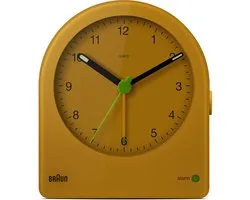 Braun BC22Y - Wekker - Analoog - Halfrond - Alarm - Stil uurwerk - Geel
