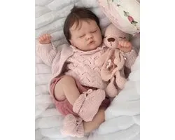 Reborn baby poupée silicone 19 pouces poupées tout-petits réalistes