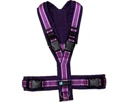 AnnyX Hondentuig - OPEN - Limited Edition - Paars-Lila-Wildflieder - maat S - Borstomvang 52-64cm