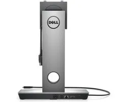 DELL DS1000, Avec fil, USB 3.2 Gen 1 (3.1 Gen 1) Type-C, 3,5 mm, USB Type-A, 10,100,1000 Mbit/s, Noir, Argent