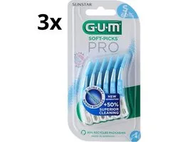GUM Soft Picks PRO Small – 3 x 60 pièces - Emballage avantageux
