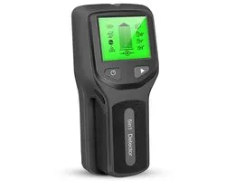 Professionele Leidingzoeker & Wandscanner - Muur Scanner - Metaal detector - 5-in-1 Detector voor Hout, Metaal, Stroomkabels & Pijpleidingen - Professionele Balkzoeker met LCD Scherm & Geluidsindicatie