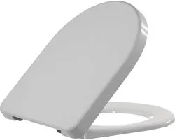 Siège de placard Saniclass - dégagement rapide - fermeture en douceur - adapté à Duravit Starck 3 - blanc brillant