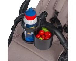 Dooky Cup and Snack Holder – Universele Kinderwagen Houder voor Beker & Snacks – Compact, Handig & Gemakkelijk Schoon te Maken