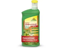 Neudorff Finalsan Onkruidvrij Plus - 1 liter Onkruidbestrijding Concentraat voor 70 m² - Onkruidverdelger tegen onkruid, zevenblad, mos en algen - Onkruidbestrijdingsmiddel voor gazon