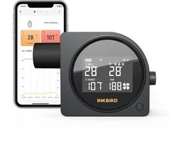 Contrôleur de Température Barbecue LCD WiFi 5GHz et Bluetooth INKBIRD avec 5 Sondes Contrôleur Fumoir Intelligent Modèle 2026