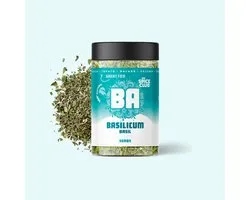The Spice Club - Pots à épices carrés - Avec couvercle - Basilic coupé - 50 grammes - 100 % naturel
