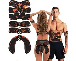 Ceinture de fitness - Stimulateur musculaire pour tout le corps, entraîneur d'abdominaux, de bras et de hanches, ceinture de tonification électronique, appareil de fitness à domicile pour le ventre, la taille, les jambes, les bras et les hanches.