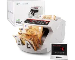 SCANNUM® - Compteuse de billets - Détection de faux billets en 3 volets - 1000 billets/minute - Levier - Compteuse de billets - Machine à compter l'argent - Compteuse de billets